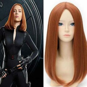 Black Widow Wig Long Brown Straight Natural Hairline Prepluked