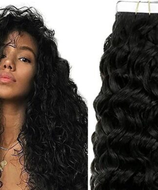 tape in extensions for black hair-curly long 1